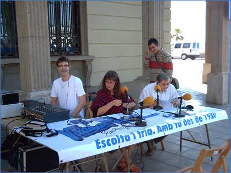 R&agrave;dio Vilassar des de la Pla&ccedil;a de l'Ajuntament